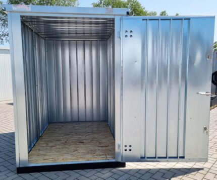 Materialcontainer MC1 verzinkt H 2090 x B 1500 x T 2280 mm Tür stirnseitig einflügelig